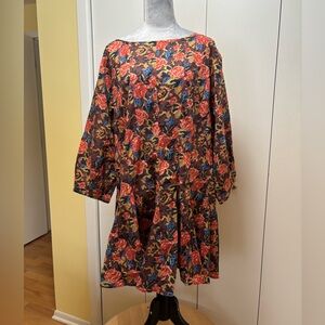 Floral Multicolor Dress Banana Republic sal